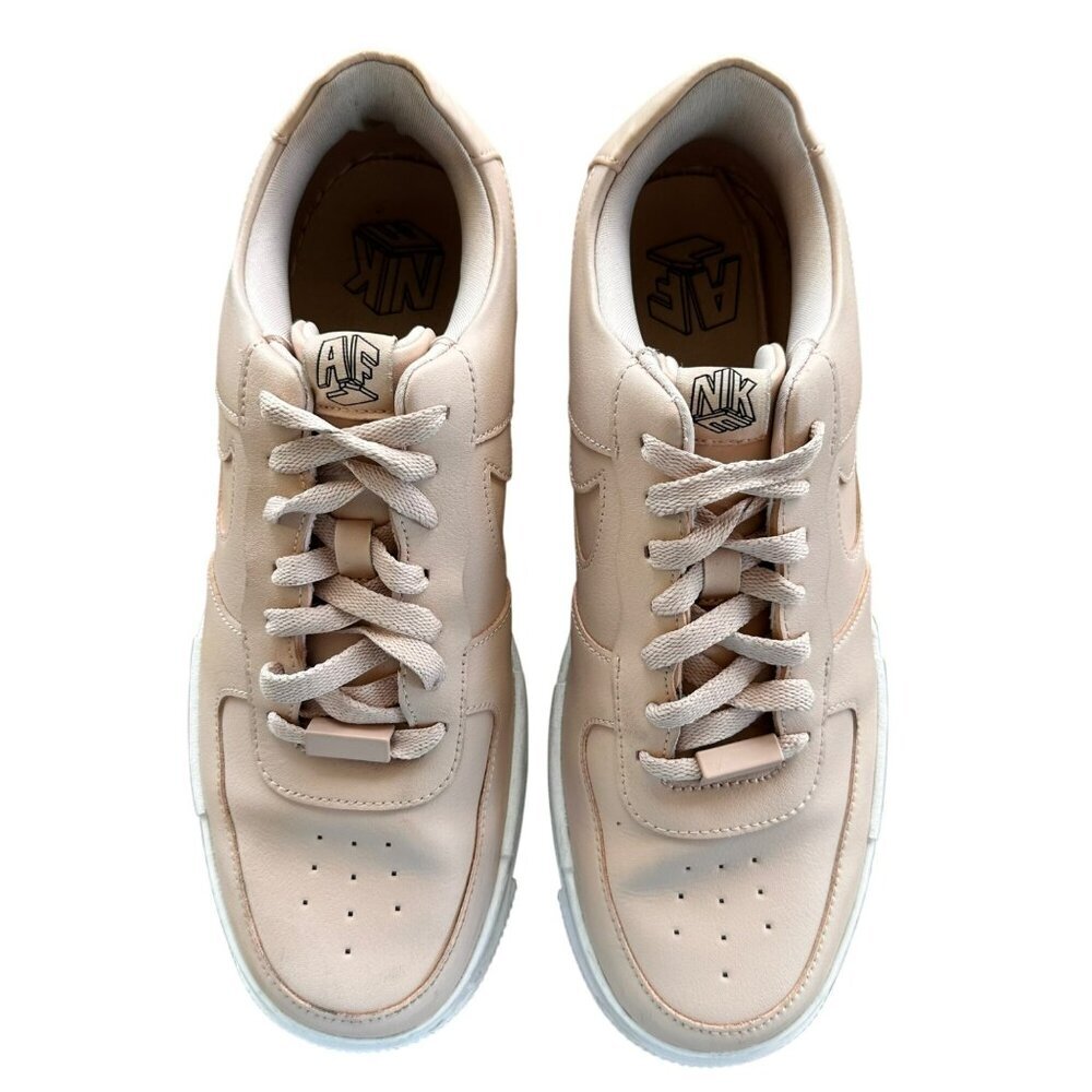 Nike Air Force 1 Pixel Athletic Lace Up Shoe‎ Womens Size 12 Pink White